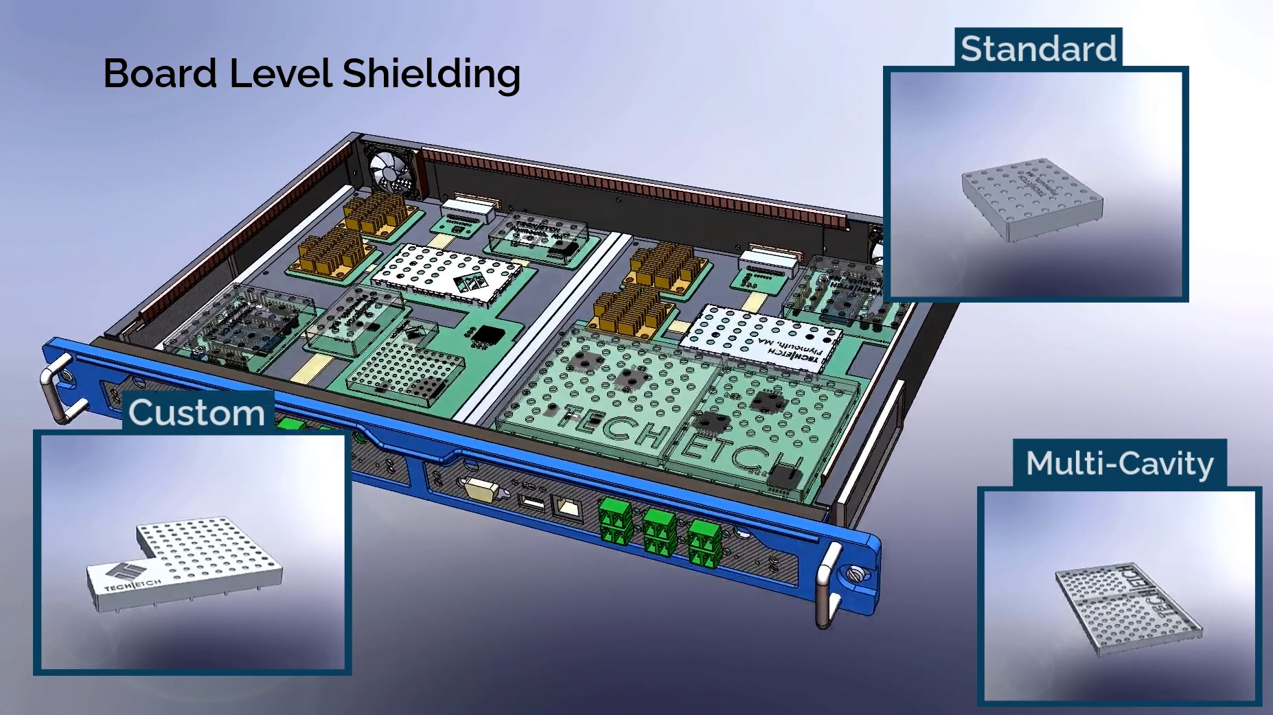 EMI shielding inspection and cosmetic grading
