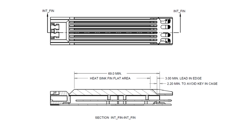 OSFP spreader retention and rework access