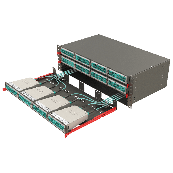 Server tray with multiple QSFP-DD optical modules