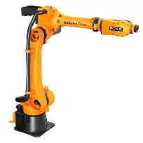 Industrial robot arm with fiber-optic modules